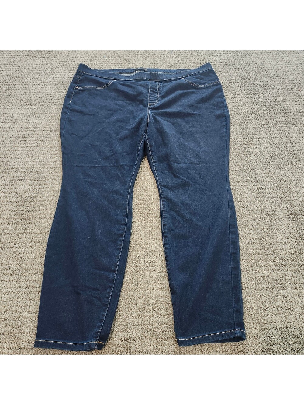 Simply Vera Vera Wang Women's Dark Blue Denim Leggings Size 2X